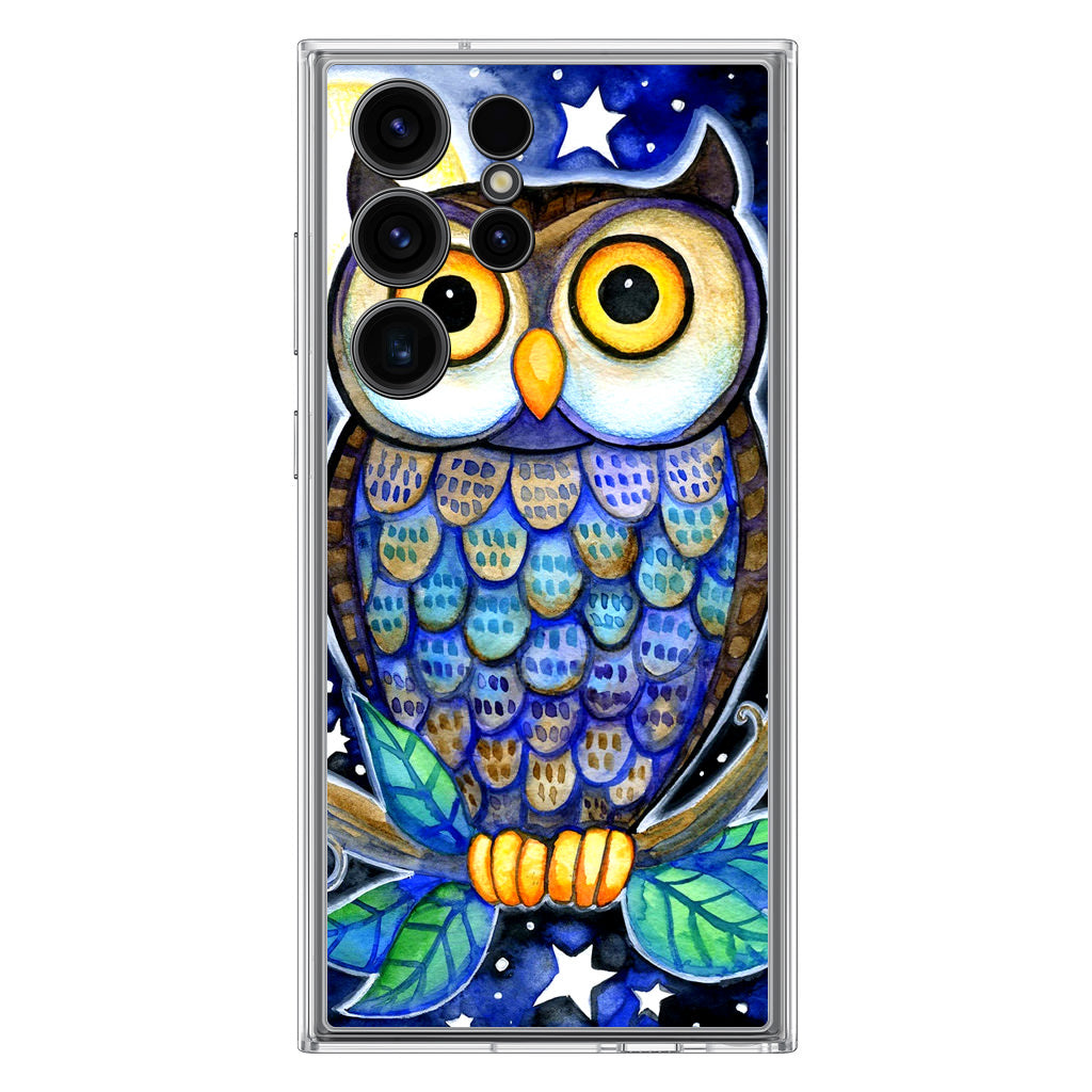 Bedtime Owl Samsung Galaxy S23 Ultra Case