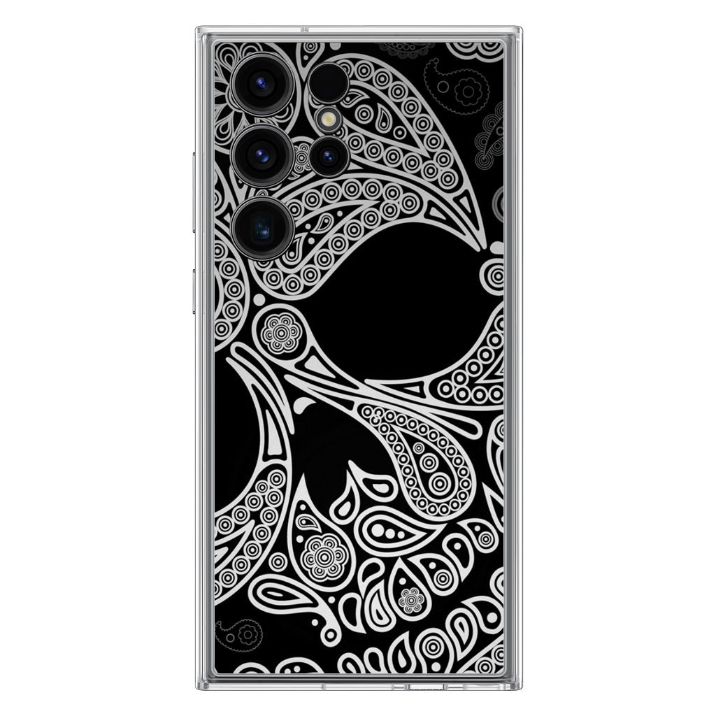 Black Skull Samsung Galaxy S23 Ultra Case