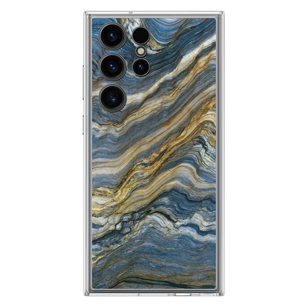 Blue Wave Marble Samsung Galaxy S23 Ultra Case