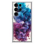Colorful Dust Art on White Samsung Galaxy S23 Ultra Case