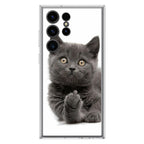Finger British Shorthair Cat Samsung Galaxy S23 Ultra Case