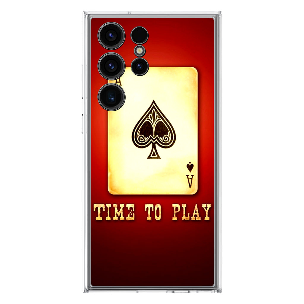 Game Card Time To Play Samsung Galaxy S23 Ultra Case