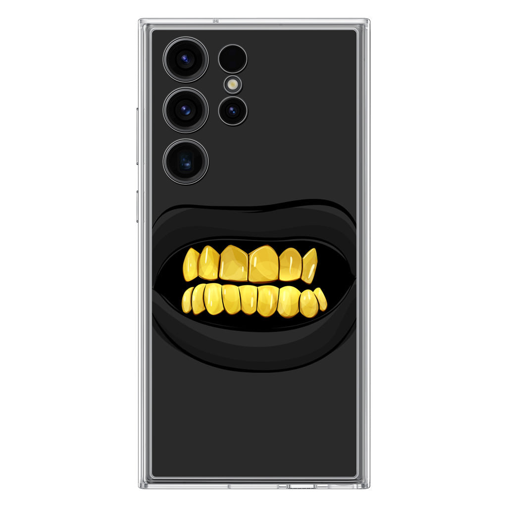 Gold Grillz Samsung Galaxy S23 Ultra Case