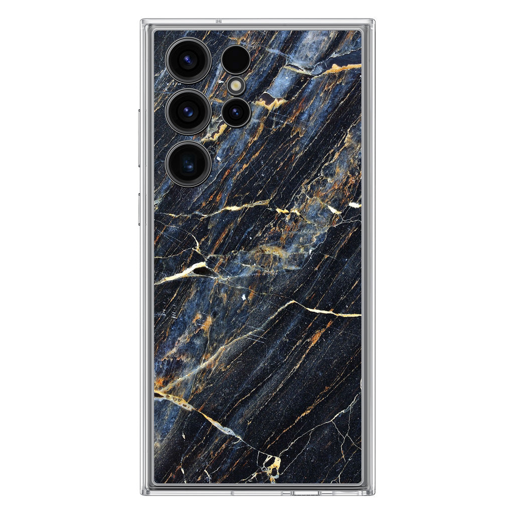 Golden Black Marble Samsung Galaxy S23 Ultra Case