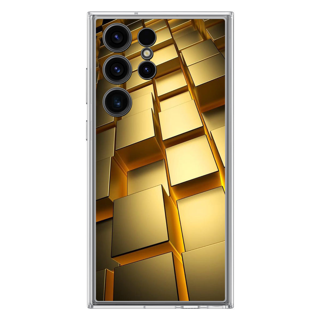 Golden Cubes Samsung Galaxy S23 Ultra Case