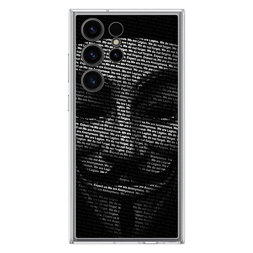 Guy Fawkes Mask Anonymous Samsung Galaxy S23 Ultra Case