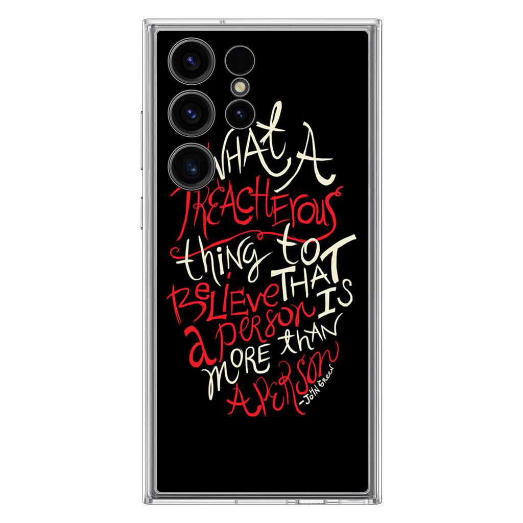 John Green Quotes More Than A Person Samsung Galaxy S23 Ultra Case