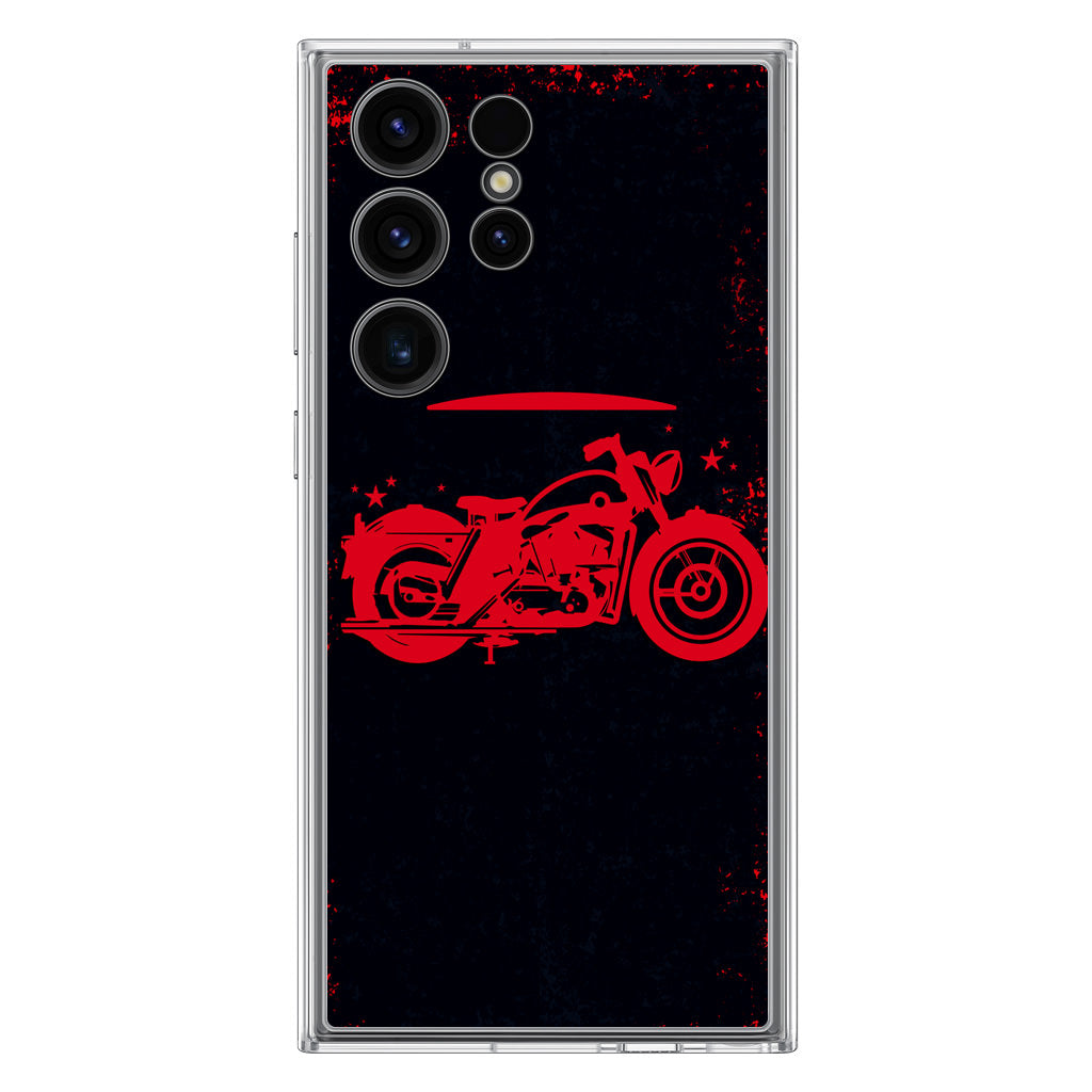 Motorcycle Red Art Samsung Galaxy S23 Ultra Case