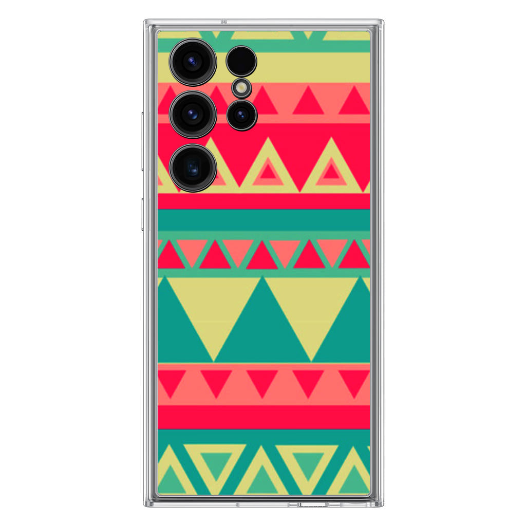 Old Aztec Pattern Samsung Galaxy S23 Ultra Case