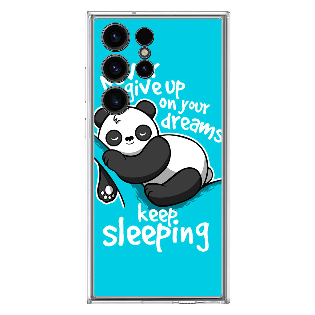 Panda Keep Sleeping Samsung Galaxy S23 Ultra Case