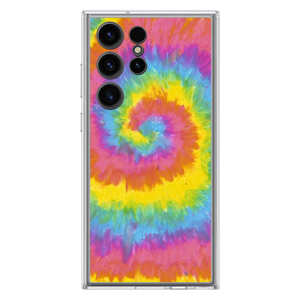 Pastel Rainbow Tie Dye Samsung Galaxy S23 Ultra Case