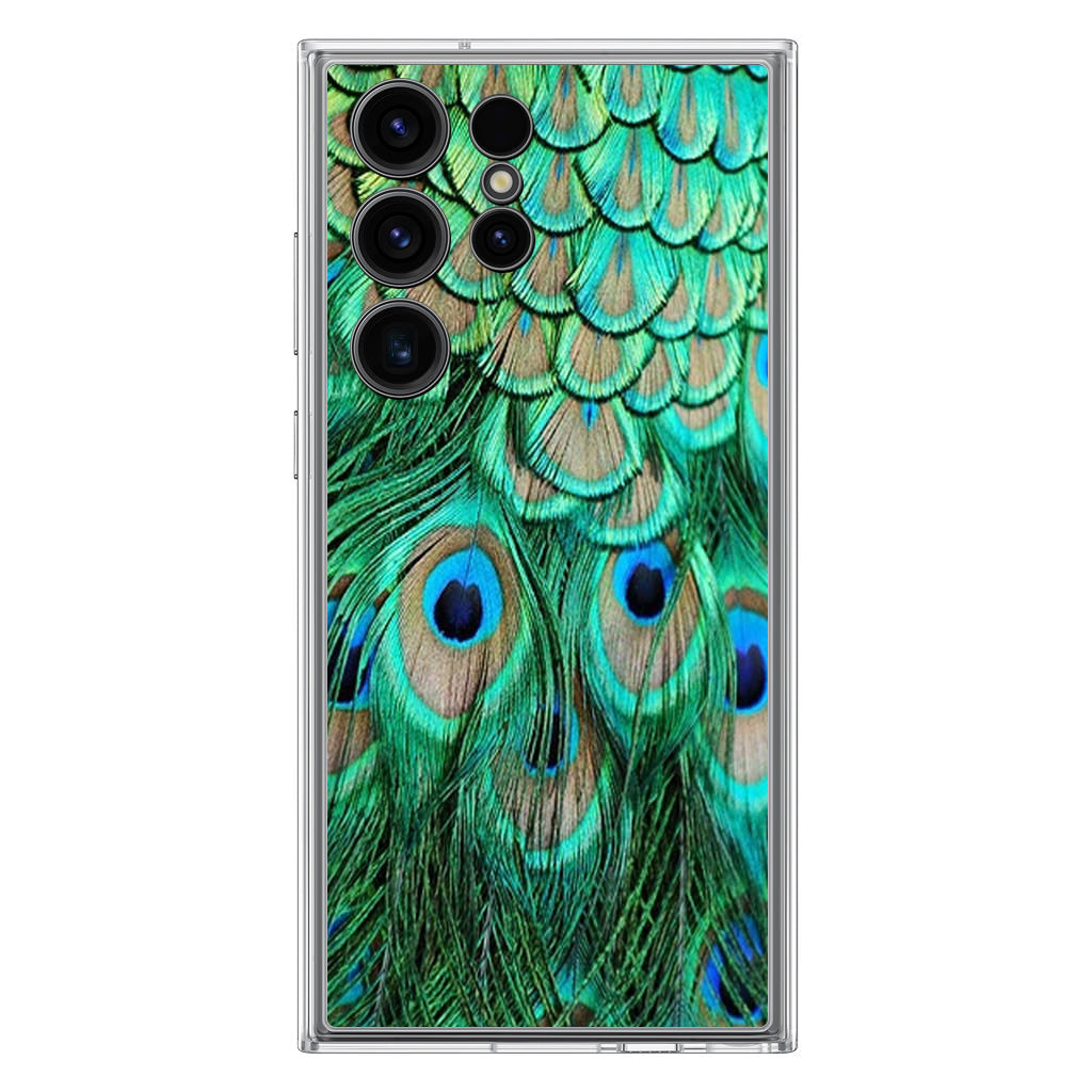 Peacock Feather Samsung Galaxy S23 Ultra Case