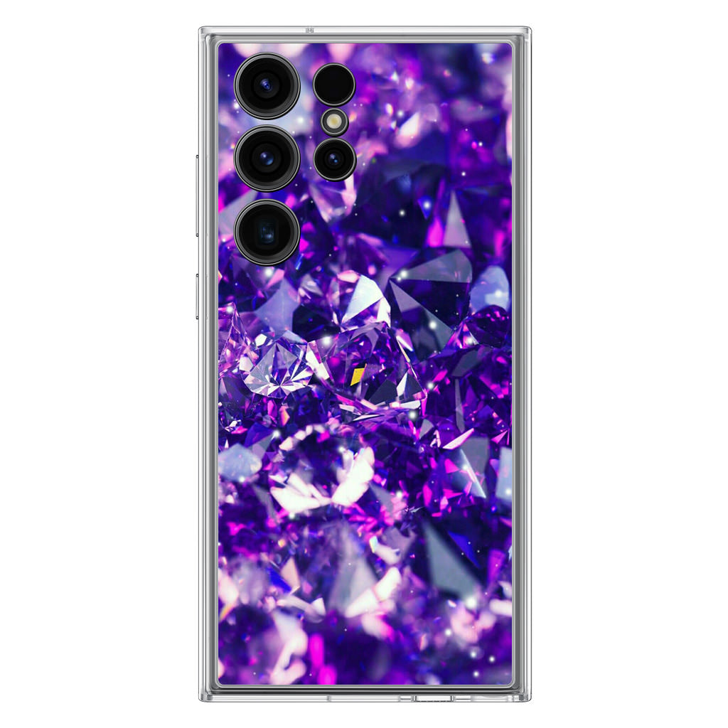 Purple Crystal Samsung Galaxy S23 Ultra Case