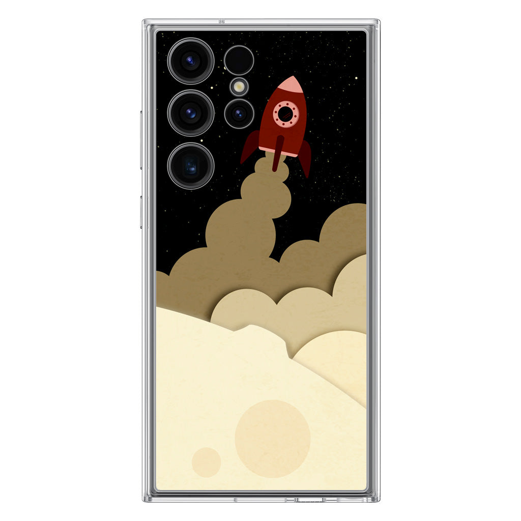 Rocket Ship Samsung Galaxy S23 Ultra Case