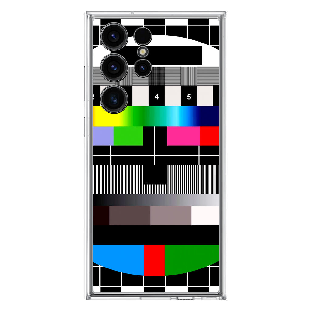 Scheme Pause TV Colorful Mesh Samsung Galaxy S23 Ultra Case