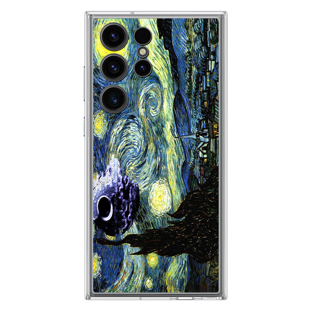 Skellington on a Starry Night Samsung Galaxy S23 Ultra Case