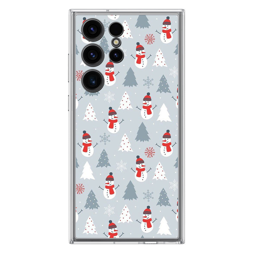 Snowmans Pattern Samsung Galaxy S23 Ultra Case