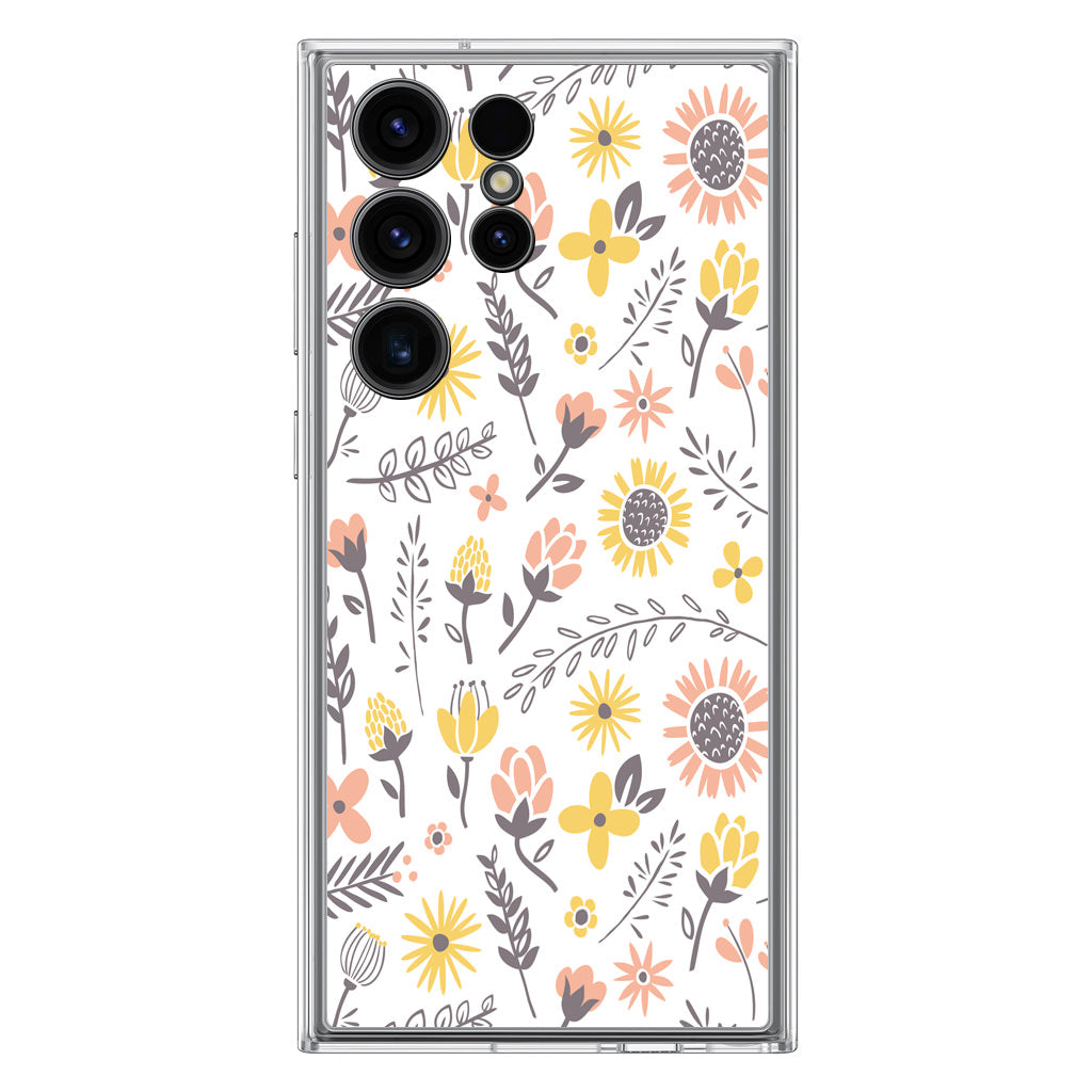 Spring Things Pattern Samsung Galaxy S23 Ultra Case