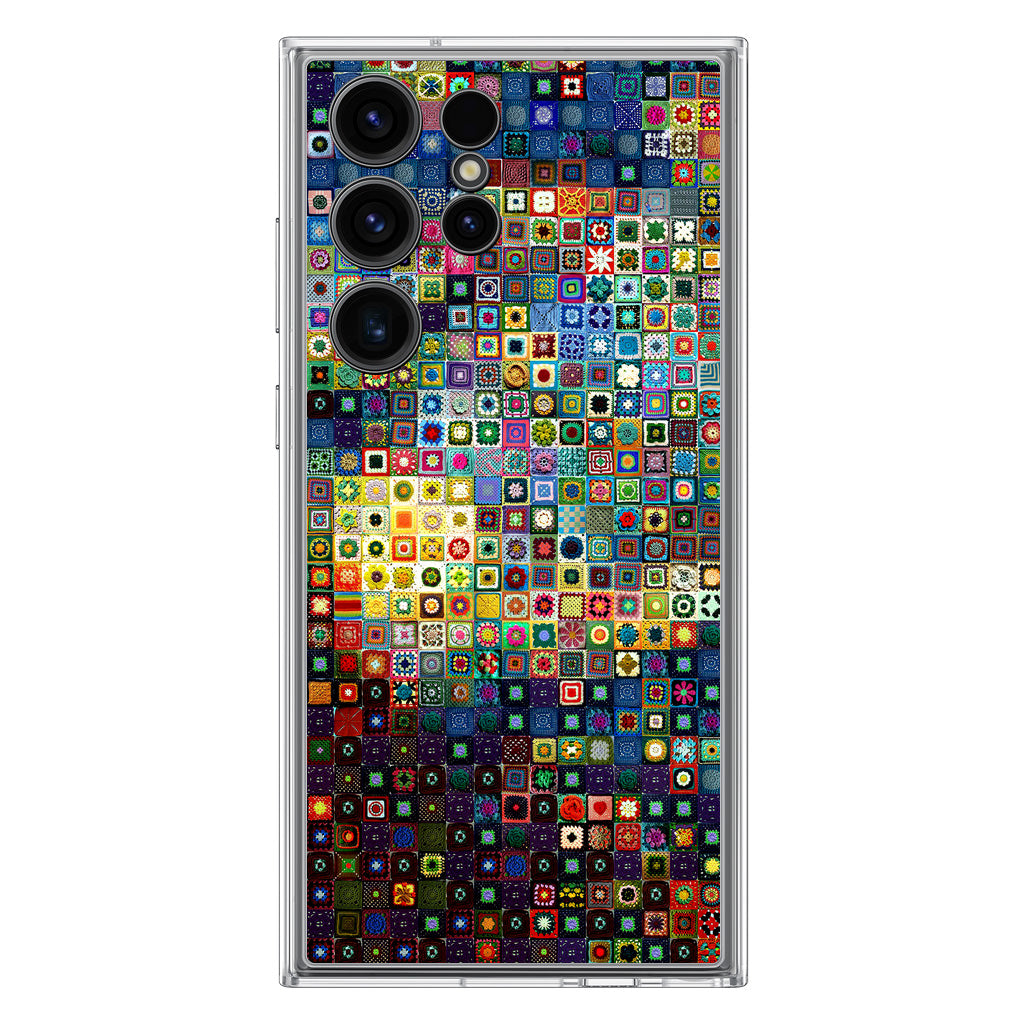 Starry Night Tiles Samsung Galaxy S23 Ultra Case