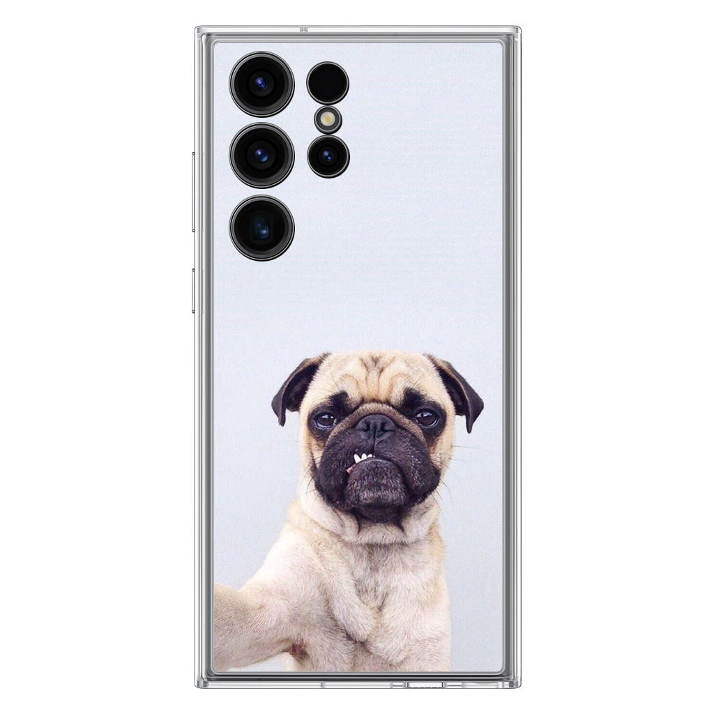 The Selfie Pug Samsung Galaxy S23 Ultra Case