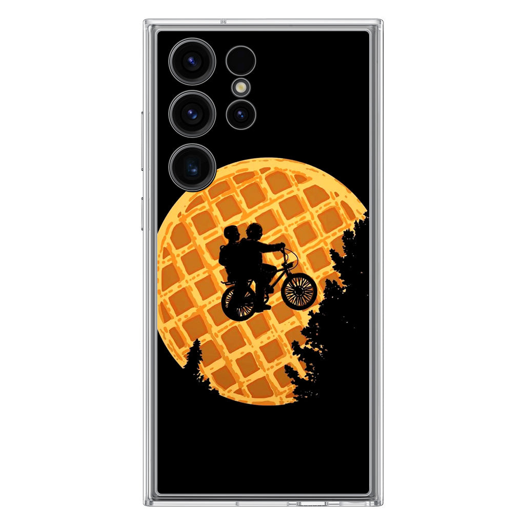 Waffle Moon Stranger Things Samsung Galaxy S23 Ultra Case