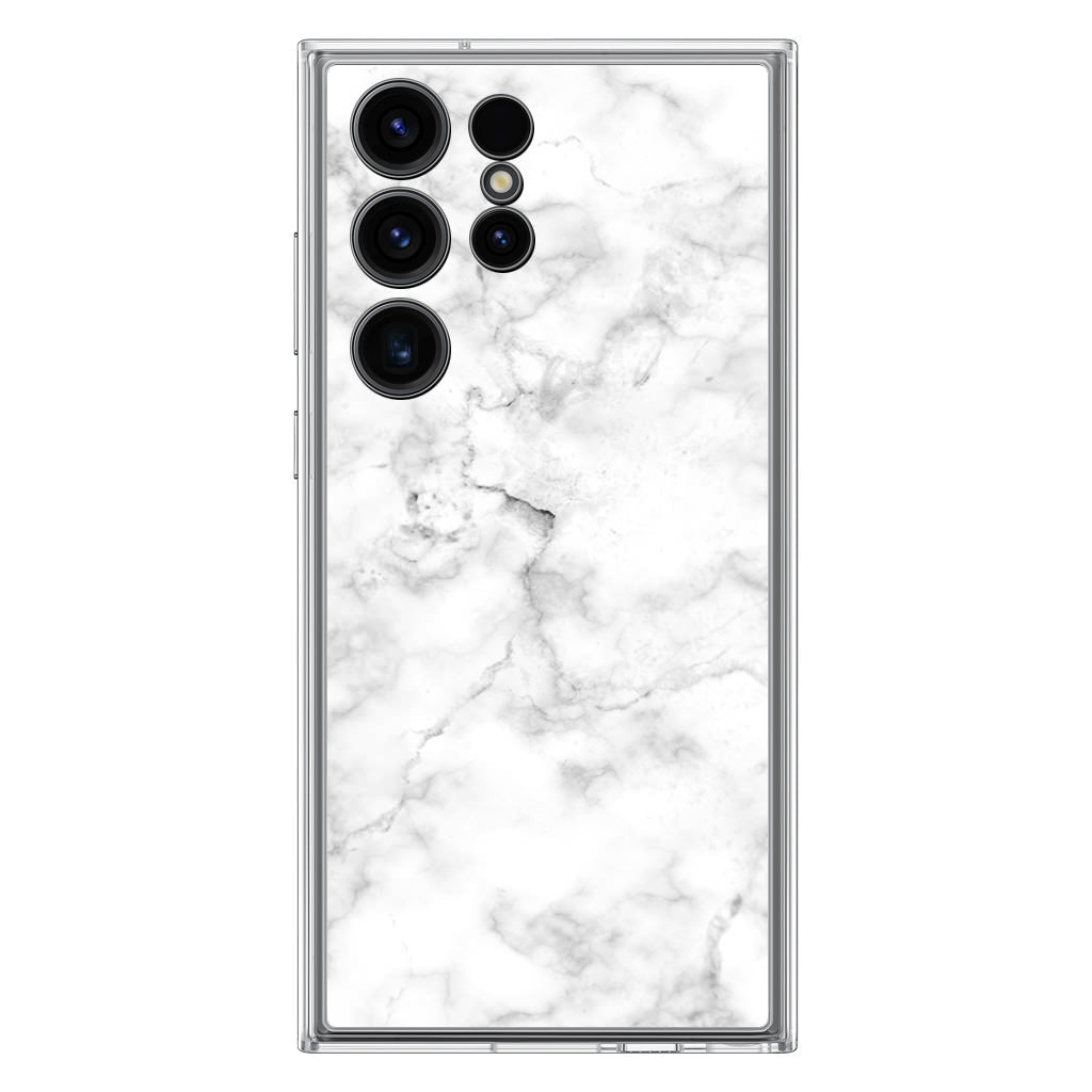 White Marble Samsung Galaxy S23 Ultra Case