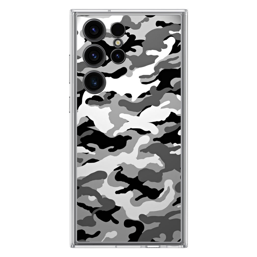 Winter Army Camo Samsung Galaxy S23 Ultra Case