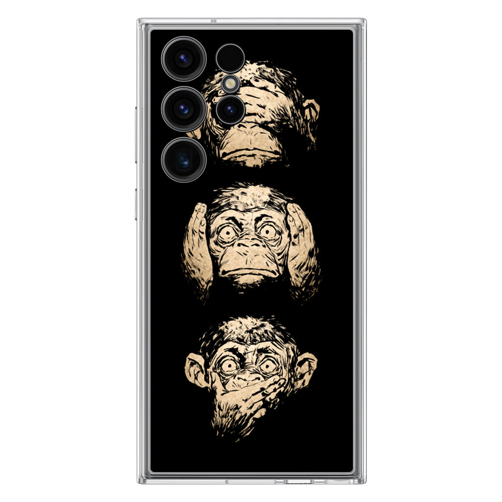 3 Wise Monkey Samsung Galaxy S23 Ultra Case