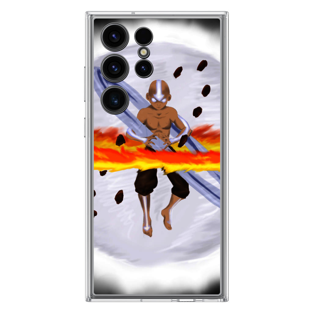 Avatar Aang Controls Four Elements Samsung Galaxy S23 Ultra Case