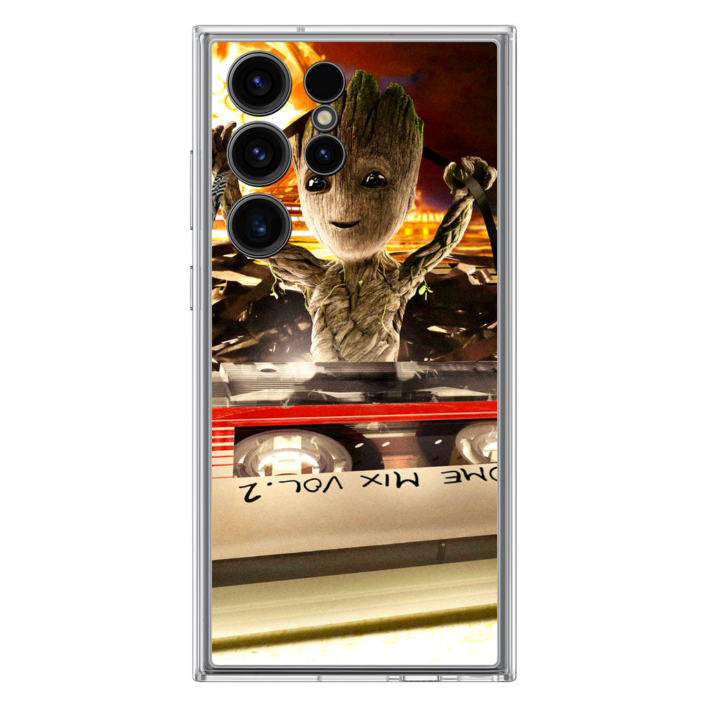 Baby Groot Mix Vol 2 Samsung Galaxy S23 Ultra Case