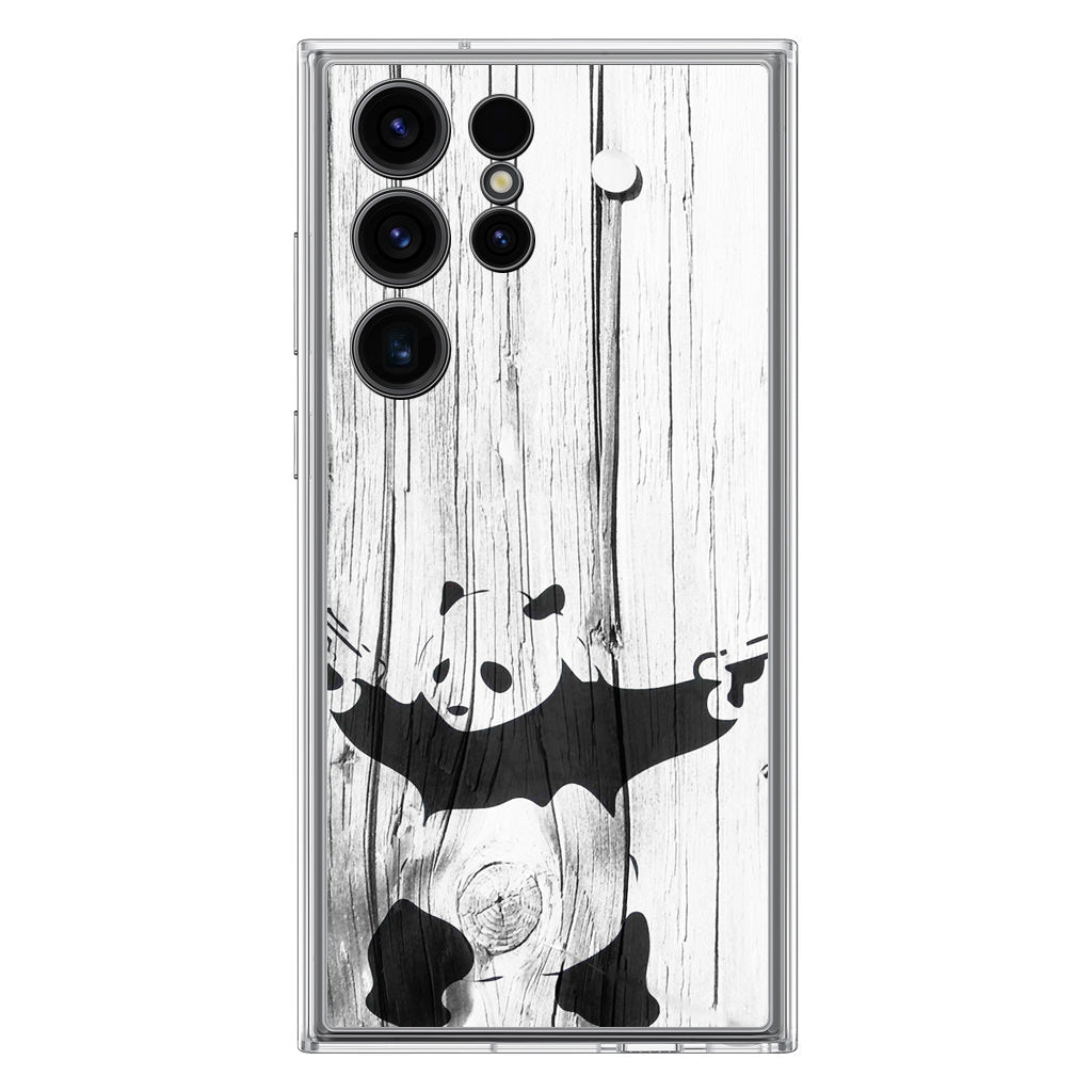 Banksy Graffiti Panda Samsung Galaxy S23 Ultra Case