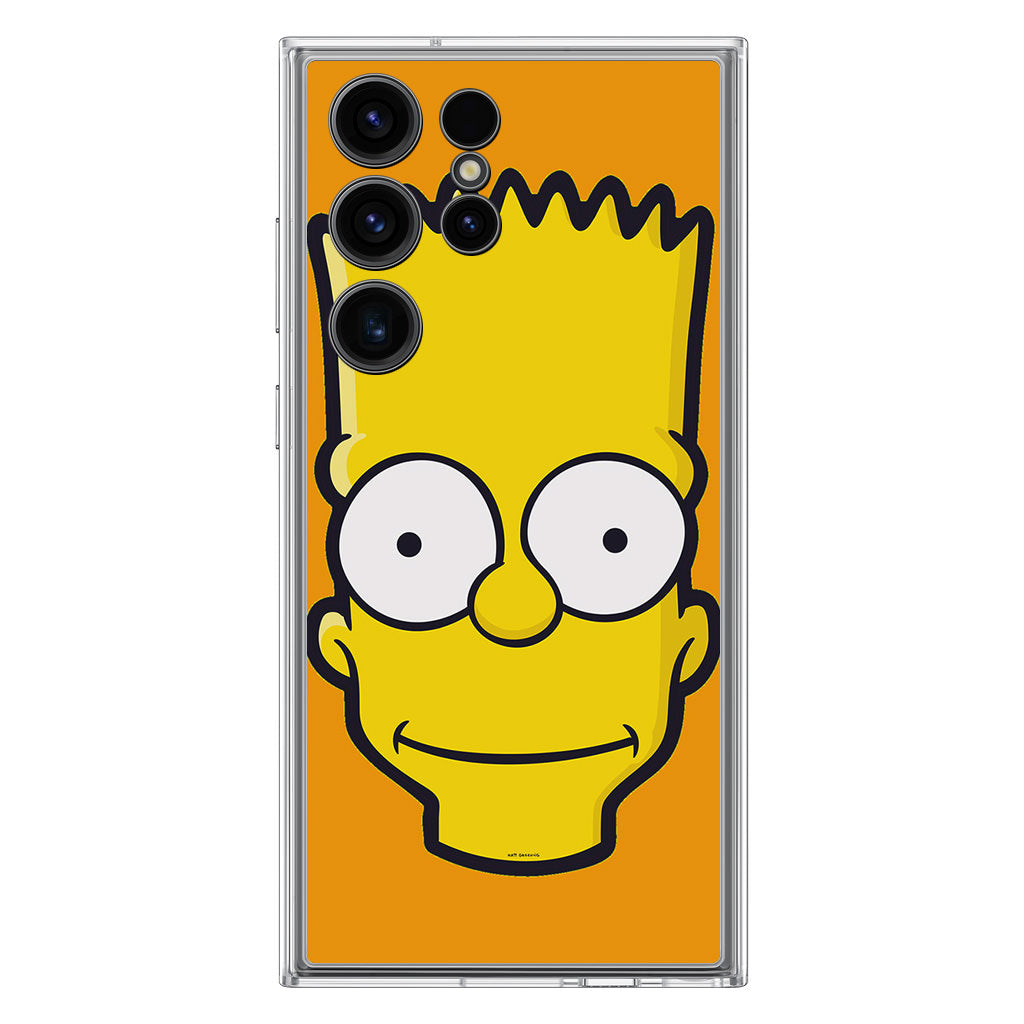 Bart Yellow Face Samsung Galaxy S23 Ultra Case