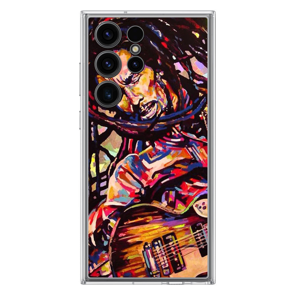 Bob Marley Art Samsung Galaxy S23 Ultra Case