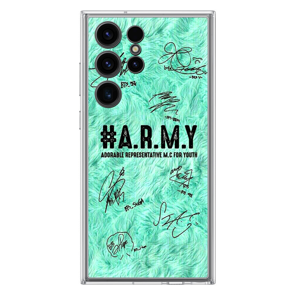 BTS Army Signature Samsung Galaxy S23 Ultra Case