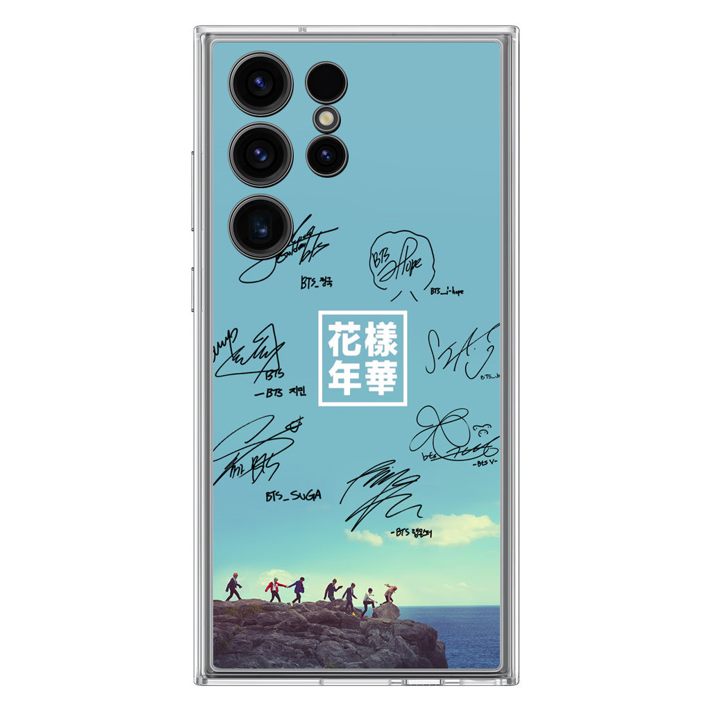 BTS Signature Samsung Galaxy S23 Ultra Case