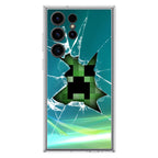 Creeper Glass Broken Green Samsung Galaxy S23 Ultra Case