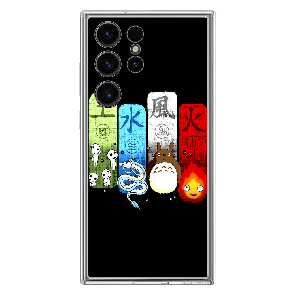 Ghibli Elemental Charms Samsung Galaxy S23 Ultra Case