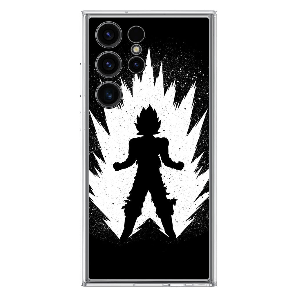 Goku Super Saiyan Black White Samsung Galaxy S23 Ultra Case