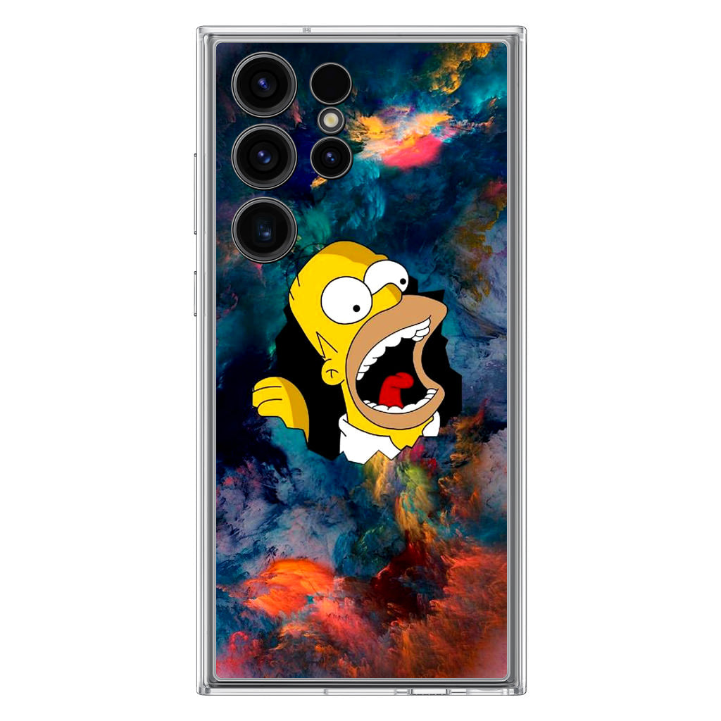 Homer Behind The Black Hole Samsung Galaxy S23 Ultra Case