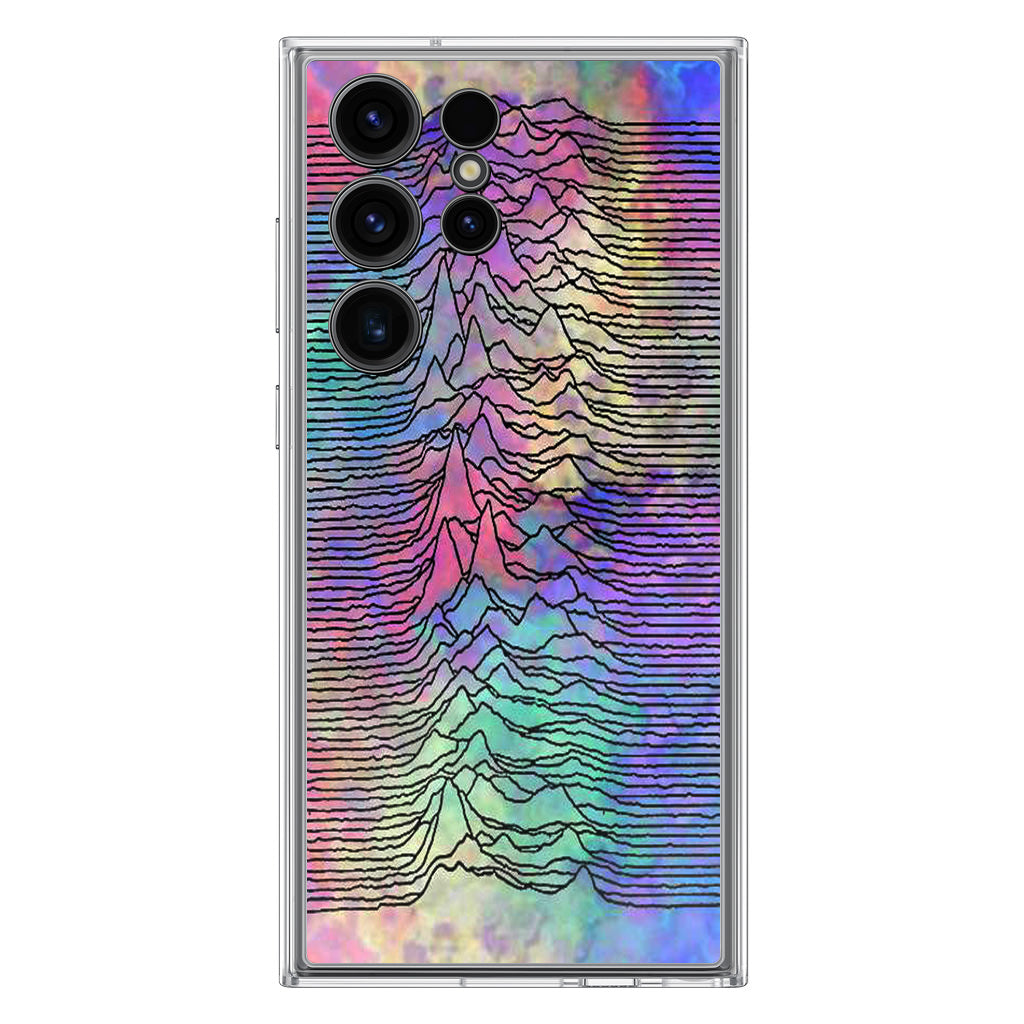 Joy Division Unknown Pleasures Colorful Samsung Galaxy S23 Ultra Case