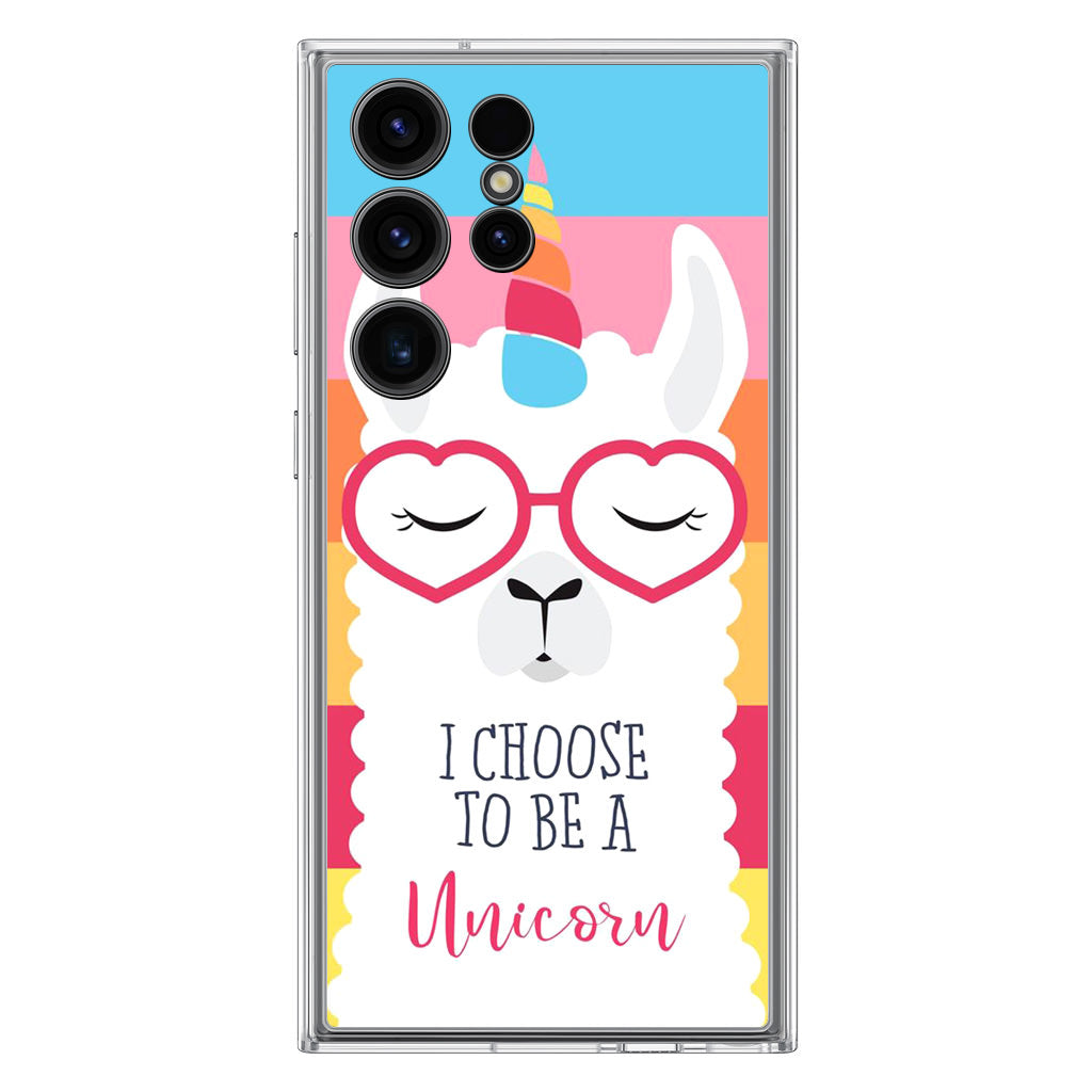 Llama Unicorn Samsung Galaxy S23 Ultra Case