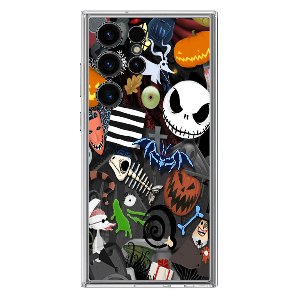 Nightmare Before Chrismast Collage Samsung Galaxy S23 Ultra Case