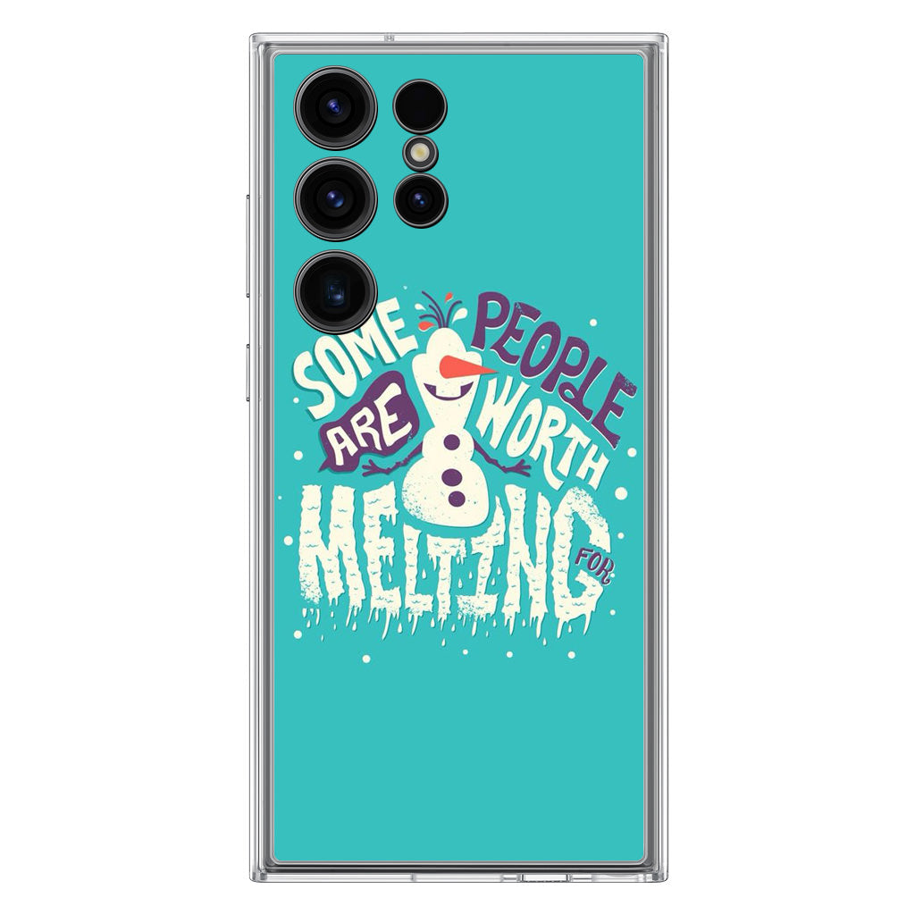 Olaf Frozen Is Melting Samsung Galaxy S23 Ultra Case