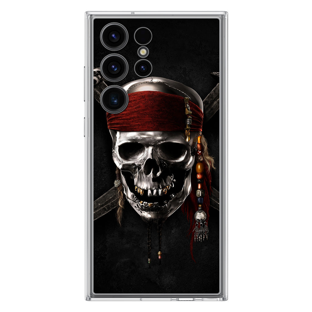 Pirates Of Carribean Skull Samsung Galaxy S23 Ultra Case