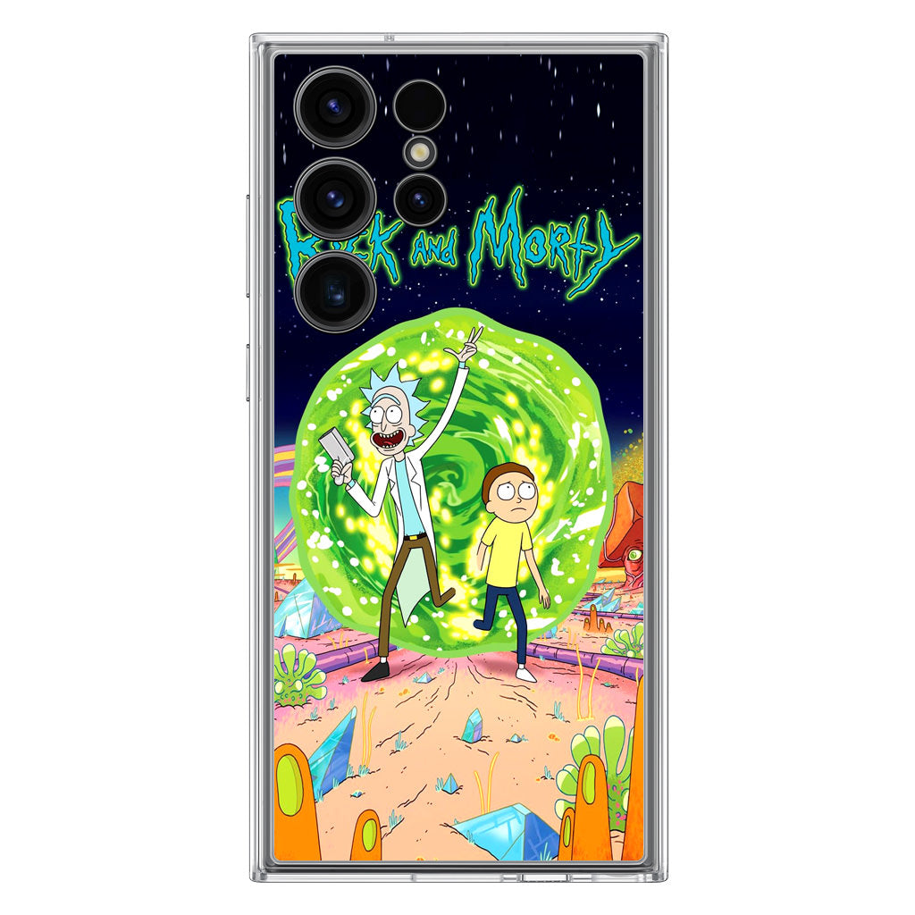 Rick And Morty Portal Gun Samsung Galaxy S23 Ultra Case