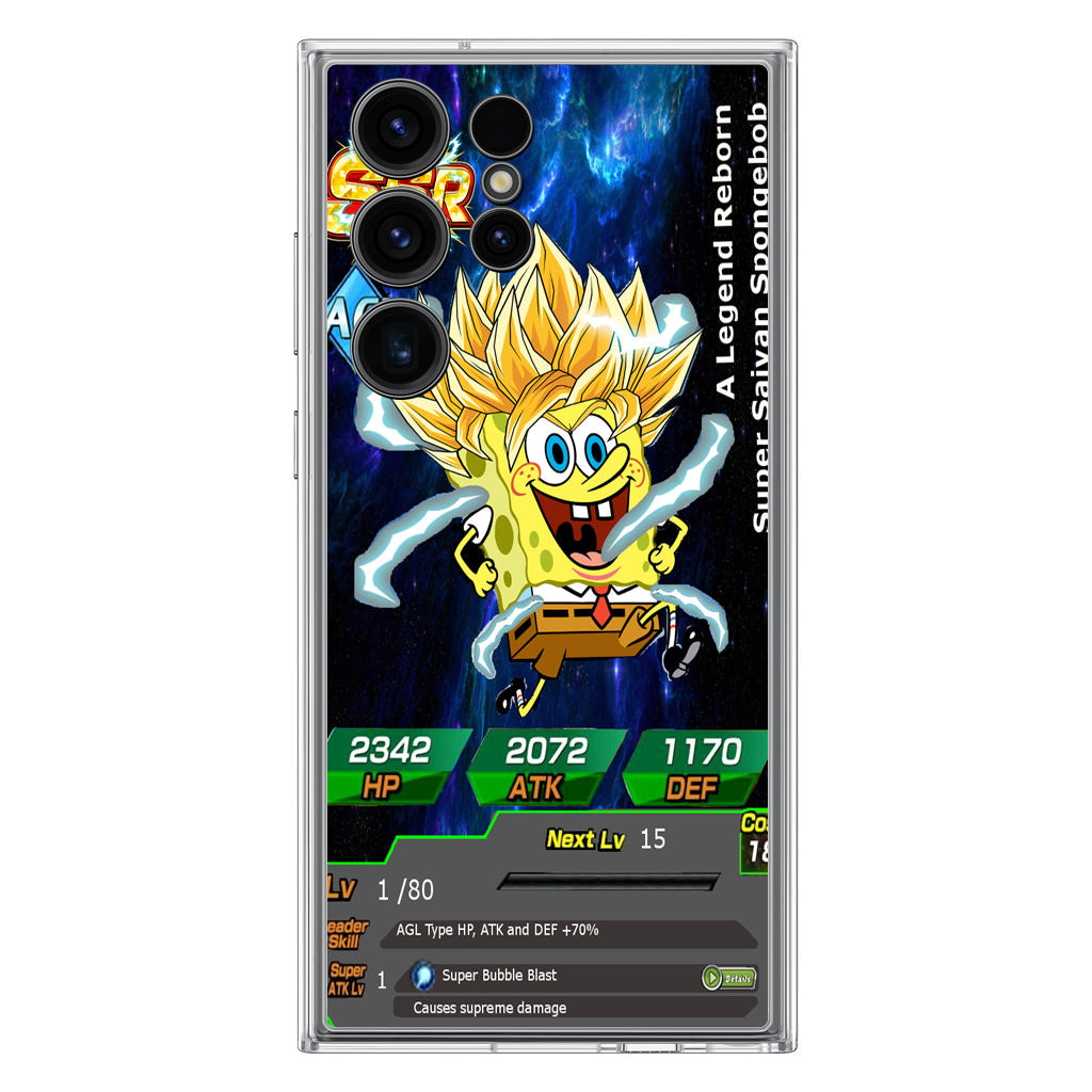 Super Saiyan Spongebob Card Samsung Galaxy S23 Ultra Case