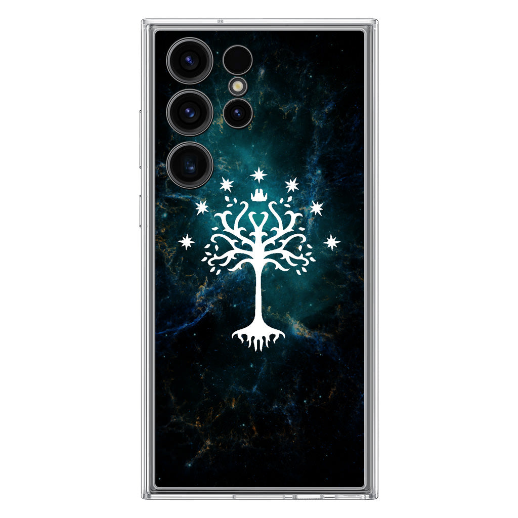 White Tree Of Gondor In Space Nebula Samsung Galaxy S23 Ultra Case