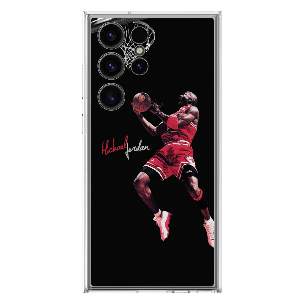 Michael Jordan Epic Jump Samsung Galaxy S23 Ultra Case