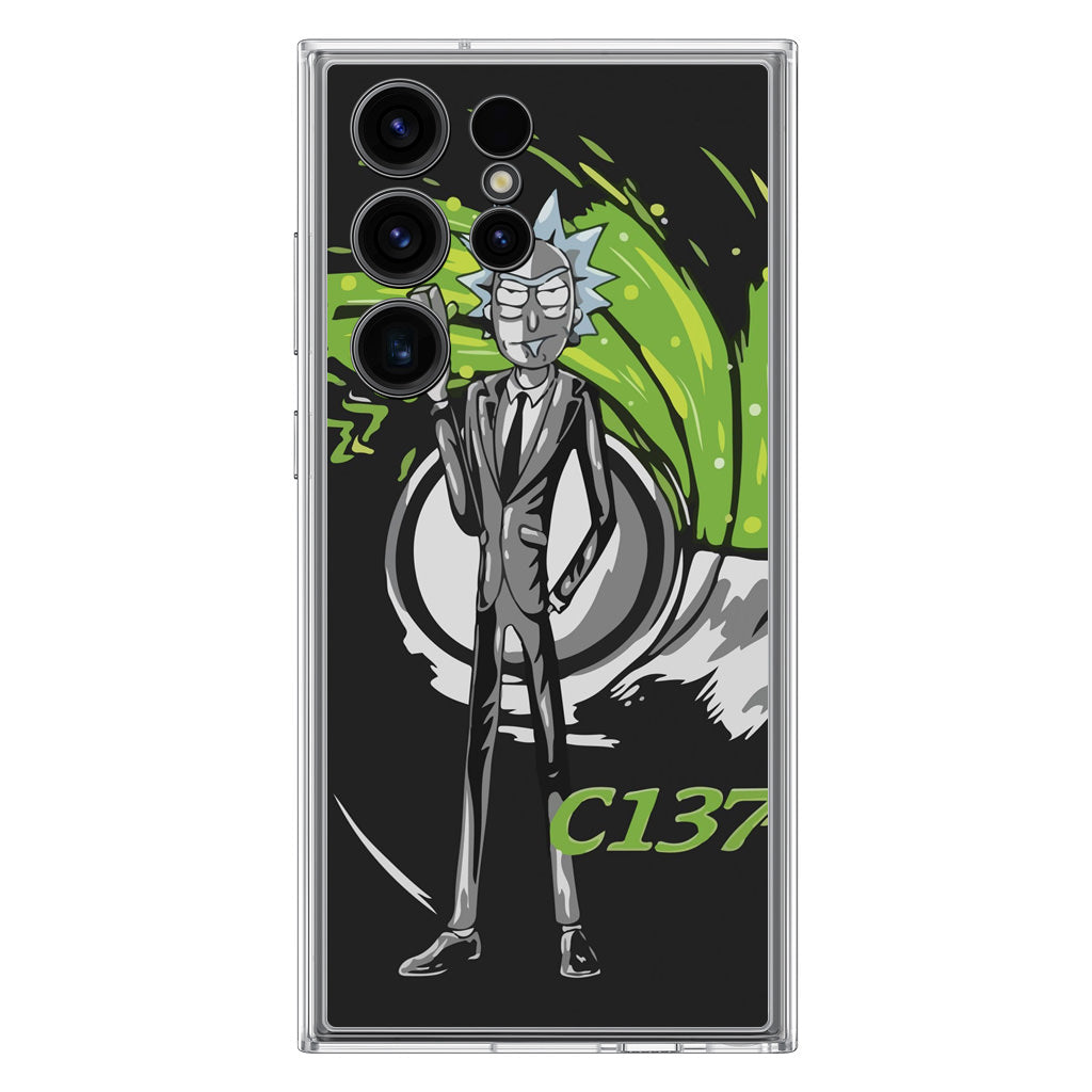 Rick Sanchez Agent C137 Samsung Galaxy S23 Ultra Case