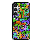 Abstract Colorful Doodle Art Samsung Galaxy S24 / S24 Plus Case